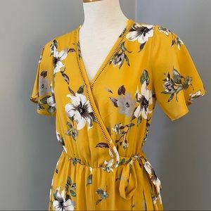 Yellow Floral Jumpsuit